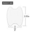 thumbnail image 2 of 4PCS Car Door Handle Sticker, Carbon Fiber Anti-Scratches Car Door Cup Protector, Non-Marking Auto Door Handle Protective Film, Universal for Most Car Handles,White，68mm-85mm, 2 of 7