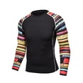 thumbnail image 3 of RUNQHUI Men's Long Sleeve Rash Guard Shirt Swimwear UV UPF 50+ Protection Swim Shirt Wetsuit Tops Type F XXL, 3 of 3