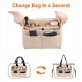 thumbnail image 1 of Felt Purse Insert Organizer Portable Cosmetic Bag Fit for Handbag Tote Various Bag, 1 of 6