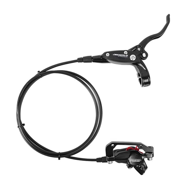 Tignapoo Hydraulic Disc Brake Caliper for Mountain Bikes - Aluminum Alloy, Black, Front/Rear Options Available, 1400 Right-Hand Rear Brake with 80cm Front and 140cm Rear Oil Tubes, 160mm Disc