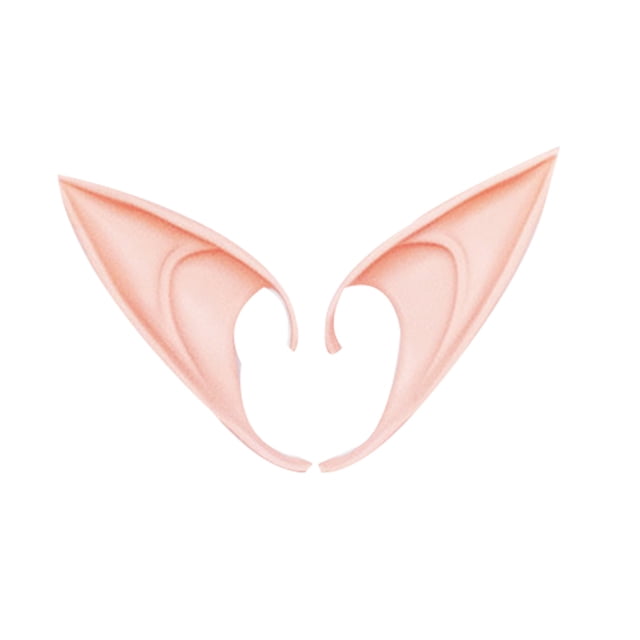 1 Pair Elf Ears Cosplay Accessories Latex Soft Pointed Prosthetic False Ear Halloween Party Masks
