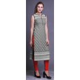 thumbnail image 3 of Bimba Tuniques Droites pour Femmes Imprimées Sans Manches Kurti Décontractée Robe Petite, 3 of 5