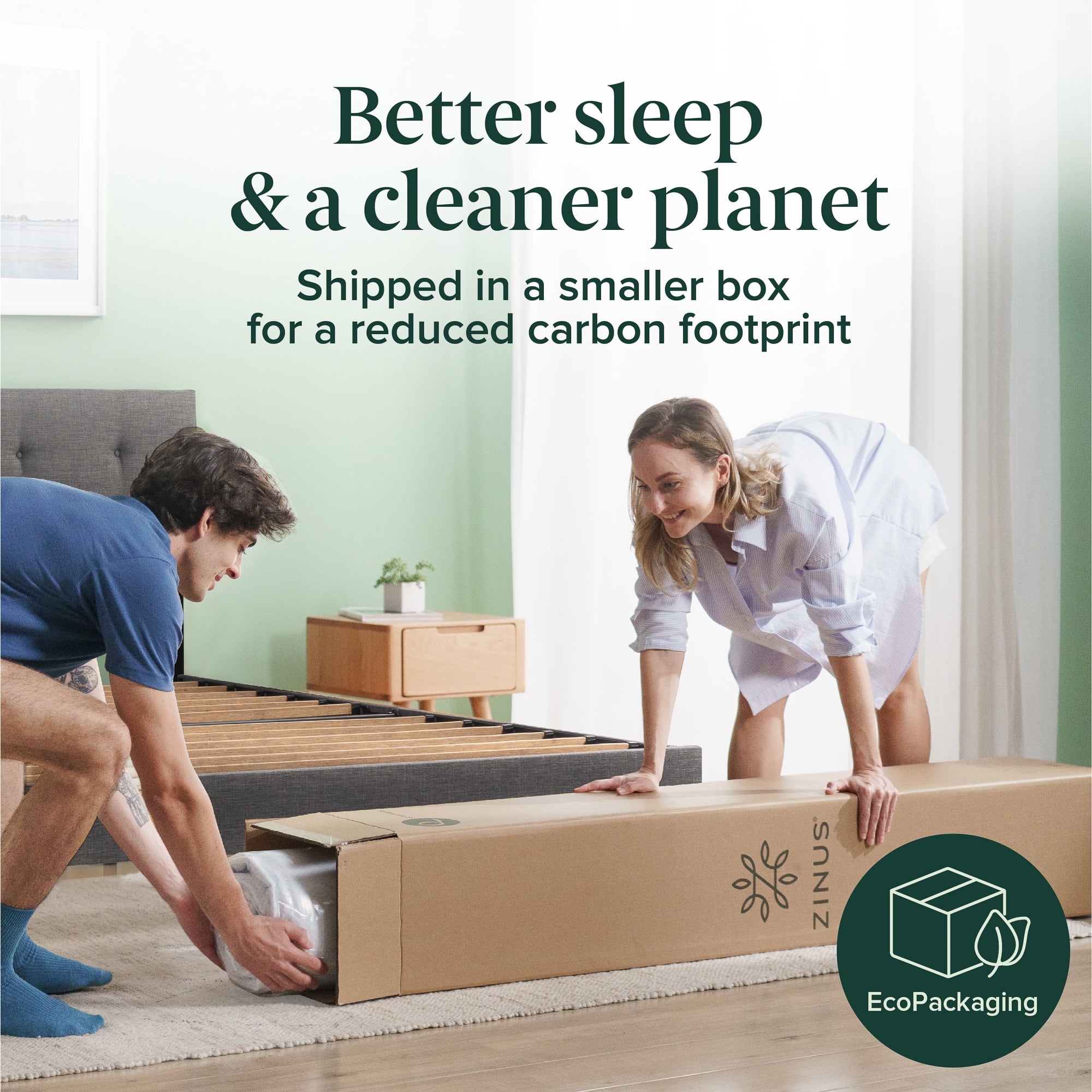 Zinus 6 inch Spring Sensation Hybrid Mattress