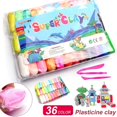 thumbnail image 1 of LNGOOR Modeling Clay Kit  36 Colors Air Dry Clay Super Light DIY Clay with Sculpting Tools for Model Air Dry Clay Fun  Creative Art DIY Crafts  Gift for Kids, 1 of 1