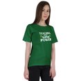 thumbnail image 1 of Inkmeso T-Shirt à Encolure Dégagée pour Femmes « Teaching Is My Super Power » Citation Graphique d'Enseignante, 1 of 6