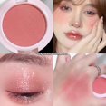 thumbnail image 1 of Single Color Blush Palette Shiny Highlight Fine Flash Eyeshadow Sparkle Powder Natural Silky Texture Blush Face Makeup, 1 of 8