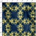 thumbnail image 3 of Soimoi Blue Velvet Fabric Florals Floral Decor Fabric Printed Yard 58 Inch Wide, 3 of 6