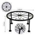 thumbnail image 3 of LSLJS Iron Art Small Flower Stand Single Layer Desktop Floor Standing Flower Pot Stand Potted Flower Stand, 3 of 4