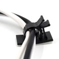 thumbnail image 3 of EeaseCA 100pcs Plastic Clips Black Adhesive Backed Wire Adjustable Cable Clips Adhesive Cable Management Clips Adjustable Clamp, 3 of 5