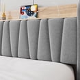 thumbnail image 3 of EDTara Bed Frame with Storage Headboard, Upholstered Platform Beds with Drawers, Charging Station, Noise-Free, No Box Spring Needed, Easy Assembly, 3 of 5