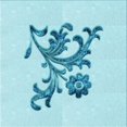 thumbnail image 1 of Ahgly Company Machine Washable Indoor Square Transitional Electric Blue Area Rugs, 4' Square, 1 of 7