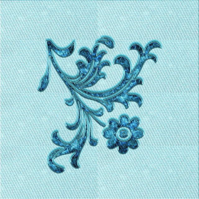 Ahgly Company Machine Washable Indoor Square Transitional Electric Blue Area Rugs, 6' Square