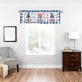 thumbnail image 4 of Independence Day Gnome Kitchen Window Valance Rod Pocket Polyester Curtain for Party and Home Decor, 4 of 6