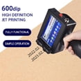 thumbnail image 4 of Printer Jet, 25.4mm Handheld Coding Machine Portable Small Inkjet Printer Bottle Cap Logo Label 25 Language Choices ,Fast Printing, 4 of 7