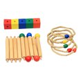 thumbnail image 2 of Outdoor Ring Toss Game by Roars for Adults and Families Tossing, Wood and Rope, 2 of 3