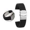 thumbnail image 1 of Watch Band, Silicone Watch Band Watch Bands For Men Women Watch Bands Universal Watch Straps Adjustable Silicone Watch Band Wristwatch Strap Replacement Accessory, 1 of 8