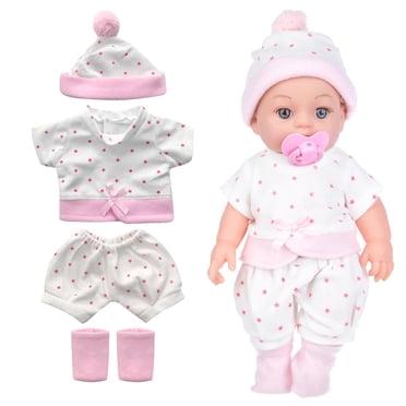 UsTZtai Doll Clothes for Reborn Doll Girl 30cm, Elastic Christmas Dress Outfit for Doll Play, Doll Outfit for Gift and Fashion Role Playing