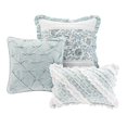 thumbnail image 3 of Madison Park Dawn 9 Piece Comfroter Set-Blue-King [Misc, 3 of 5
