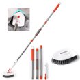 thumbnail image 4 of Tub Tile Cleaner Brush With Long Handle ,Shower Brush Cleaner Toolfor Bathroom Bathtub Toilet Floor Kitchen Baseboard Cleaner, 4 of 9