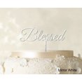 thumbnail image 1 of Décoration de Gâteau Monogramme Personnalisée, Décoration de Gâteau Miroir, Option de Couleur Disponible, 5-7 Pouces de Large, 1 of 1
