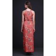 thumbnail image 3 of Bimba Robe Maxi à Imprimé Ficelle pour Femmes avec Fentes Latérales, Col Rond, Grande Taille, 3 of 6