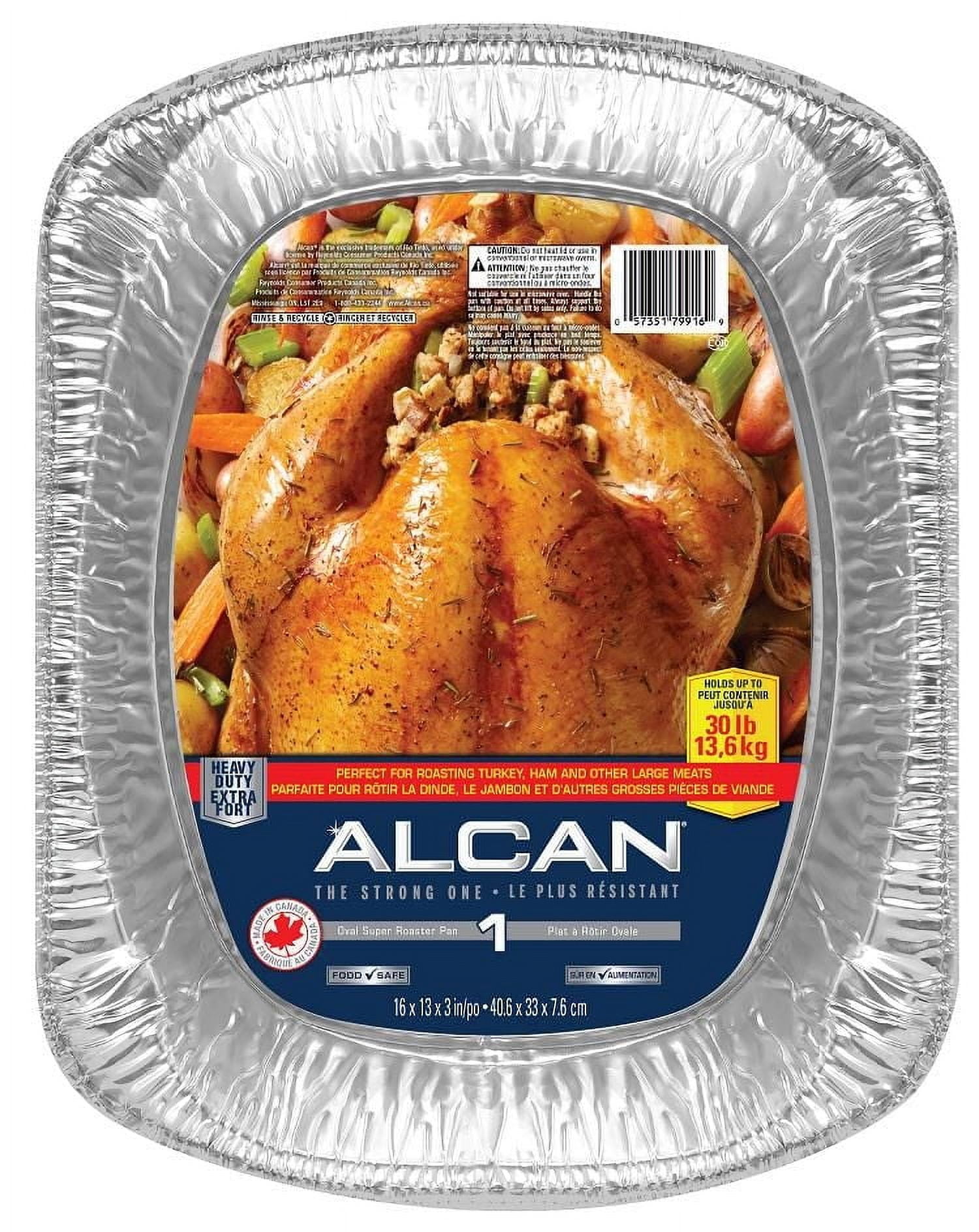 ALCAN® Essentials Articles de Cuisson en Aluminium Extra Forts, Plat à Rôtir Ovale Super