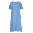 thumbnail image 4 of Cameland Robe Décontractée de Mode pour Femme Printemps Été à Manches Courtes, Col Rond, Longueur Genou, 4 of 5