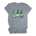 thumbnail image 4 of T-shirts de la Saint-Patrick pour Femmes Mode Saint-Patrick Imprimé Col Rond Manches Courtes T-Shirt Décontracté Haut Saint-Patrick, 4 of 4