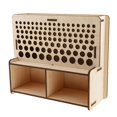 thumbnail image 2 of Large Multi-Function Wooden Tool & Brush Storage Box, Organize Your , Brushes, Supplies, Leather Crafts Tools Accessories, 2 of 8