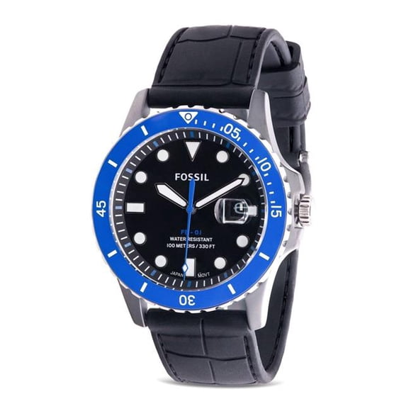 Fossil CE5023 Mens Silicone Watch, Black