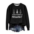 thumbnail image 1 of Birdeem Chandail de Noël pour Femmes Col Rond Imprimé Ample Manches Longues Sans Capuche, 1 of 1
