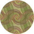 thumbnail image 1 of Ahgly Tapis Rond Lavable en Machine Intérieur Transitionnel Chêne Brun, 3 Pieds Rond, 1 of 7