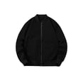 thumbnail image 3 of Faithtur Men's Bomber Flight Jacket Casual Patchwork Fall Winter Coats Zipper Closure Outwear, 3 of 9