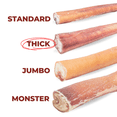 thumbnail image 3 of Bully Bunches 12" Thick Bully Sticks Odour Free All Natural Dog Chews 5 Pack, 3 of 10