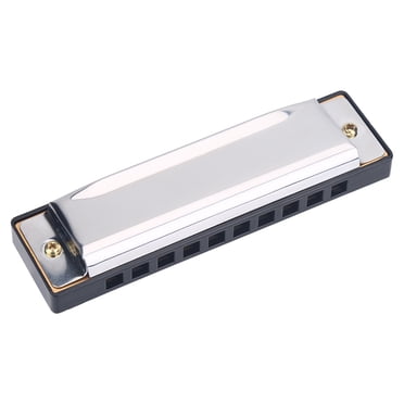 Harmonica à Dix Trous Instrument Harmonica pour Enfants Blues Blues Harmonica Argent Blanc - Veuillez Noter Lors de l'Achat Qu'il N'Y A Pas d'Instructions Manuel et de Certificat