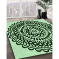 thumbnail image 3 of Ahgly Tapis Rectangulaire Lavable en Machine Intérieur Transitionnel Vert Forêt Foncé, 5 Pieds x 8 Pieds, 3 of 7