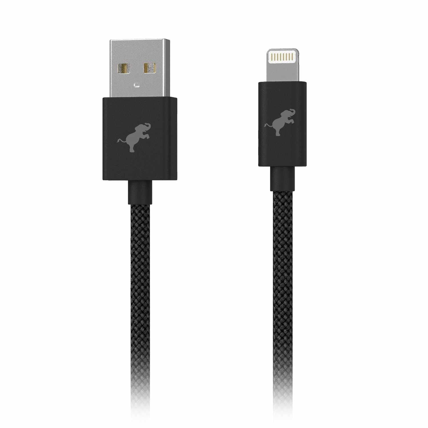 Nimble PowerKnit 1 mètre USB-A vers Lightning Noir