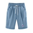 thumbnail image 1 of Birdeem Shorts Capris à Cordon pour Femmes à Imprimé Plume à la Mode, 1 of 6