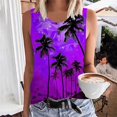 thumbnail image 1 of lSLJS Women Floral Printing Tank Round-Neck Sleeveless Block Tunic Tee Tops, Womens Tank Tops, 1 of 5
