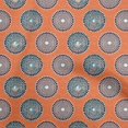 thumbnail image 1 of oneOone Polyester Spandex Orange Fabric Asian Block Craft Project Decor Fabric Printed by The Yard 56 Inche Wide-9302, 1 of 4