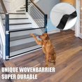 thumbnail image 3 of Dogs Barrier with 4pcs Hooks and 2pcs Telescopic Rod  Net Gate Tear-resistant Mesh Fence Portable Pet Safety Guard Enclosure Divider for Doorway Stairs, 3 of 6