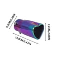 thumbnail image 3 of EGNMCR Closet Organizers and Storage, Organization and Storage, Storage Bins, Storage Containers Love Exhaust Pipe Muffler Love Tailpipe Car Modification Exhaust Pipe Heart shaped tail throat, 3 of 6
