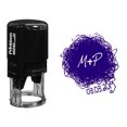 thumbnail image 1 of Printtoo Self Inking Custom Round Scribble Rubber Stamp Save The Date Personalized Stamper-Violet, 1 of 4