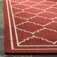 thumbnail image 3 of Safavieh Courtyard Tapis Rouge Intérieur Extérieur - 6 Pieds7 Pouces x 9 Pieds6 Pouces, 3 of 5