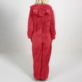 thumbnail image 4 of Pyjama Chaud pour Femmes Hiver Combinaison à Manches Longues avec Capuche Pyjama Décontracté Hiver Combinaison Chaude Pyjama Combinaison à Manches Longues, 4 of 5