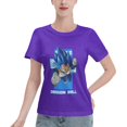 thumbnail image 1 of T-Shirt Basique à Manches Courtes pour Femmes Super Saiyan, 1 of 6