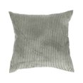 thumbnail image 1 of SIYTUAU Solid Color Corn Strip Cushion Cover For Sofa Pillow Multi Color Corduroy Design 40X40Cm Size 100 Polyester Material Silver Color For Home Decor Cushion Cover Silver, 1 of 6
