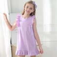thumbnail image 4 of Robe Unie Sans Manches pour Tout-Petites Filles - Robe de Fête de Danse Douce et Respirante au Design Tendance, 4 of 6