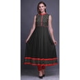 thumbnail image 2 of Bimba Black2 Block Anarkali Robe pour Femmes Kurti Imprimé Ethnique Indien Longue Kurta Robe de Soirée X-Small, 2 of 6