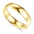 thumbnail image 1 of Precious Stars 14K Yellow Gold 5-mm Unisex Comfort-Fit Polished Wedding Band, 1 of 4